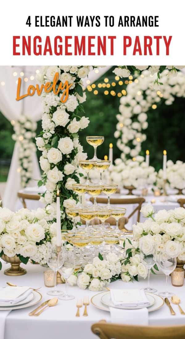 4 Elegant Ways To Arrange Engagement Party Decor 6a0577a808276