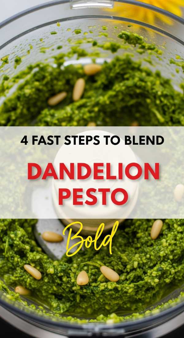 4 Fast Steps To Blend Dandelion Pesto 69f451418dd5f