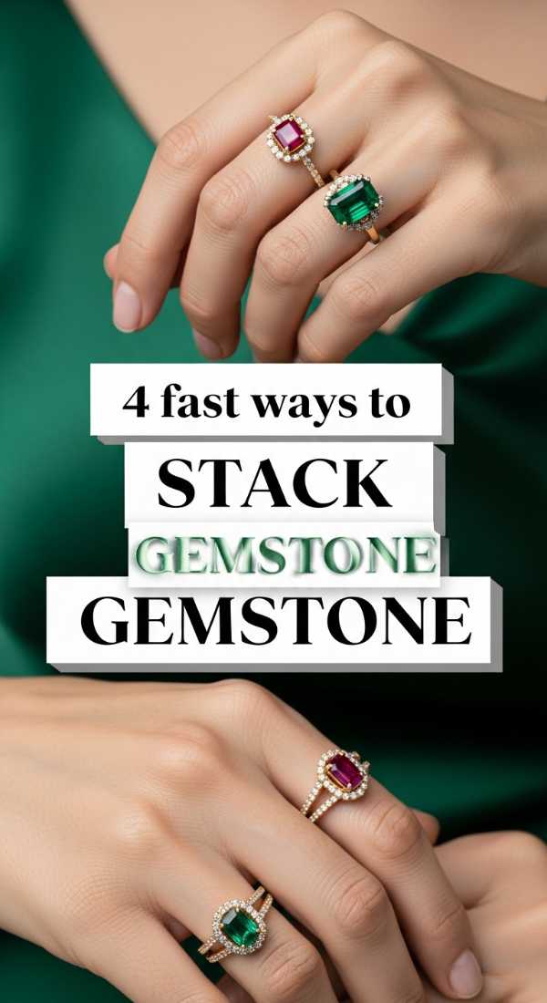 4 Fast Ways To Stack Gemstone Rings 69f876e90ff71