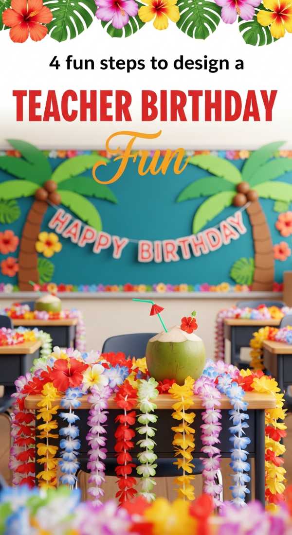 4 Fun Steps To Design A Tropical Teacher Birthday 6a189f803fb62
