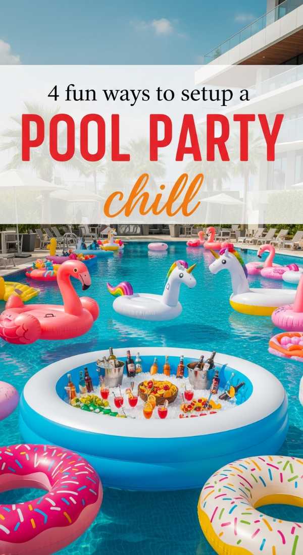 4 Fun Ways To Setup A Pool Birthday Party 69fc2ae096675