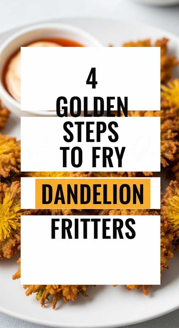 4 Golden Steps To Fry Dandelion Fritters 69fd88a191c89