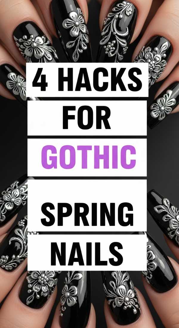 From Chrome to 3D: Your Complete 2026 Nail Art Encyclopedia 4 Hacks For Gothic Spring Nails 69ff5969d7ab4