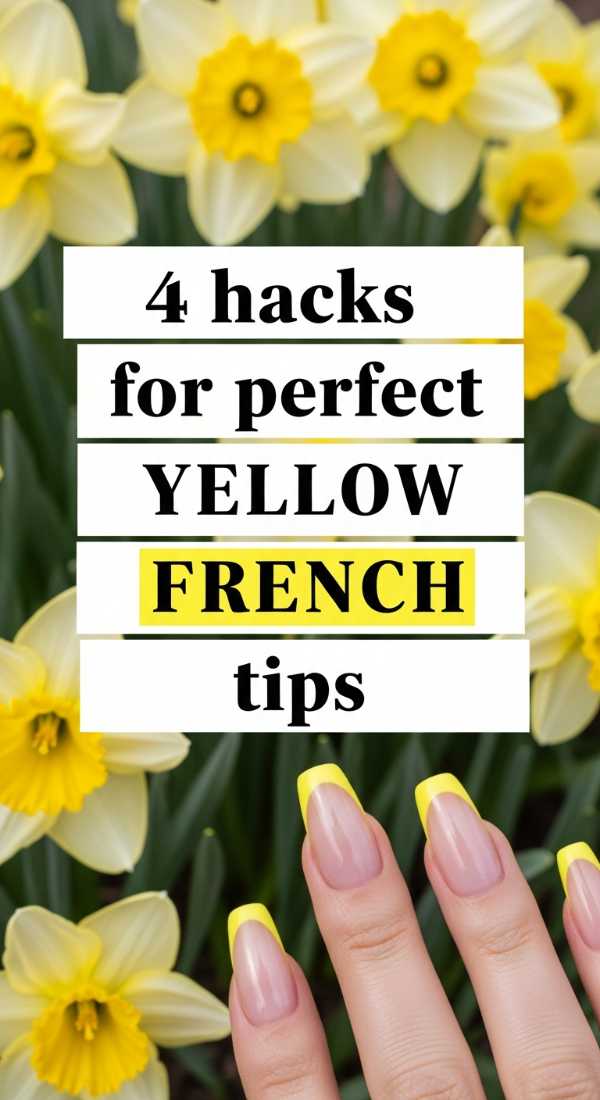 4 Hacks For Perfect Yellow French Tip Nails 6a059b5412b42