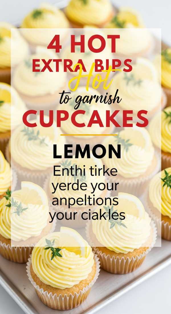 4 Hot Tips To Garnish Lemon Cupcakes 69fae90b413e3