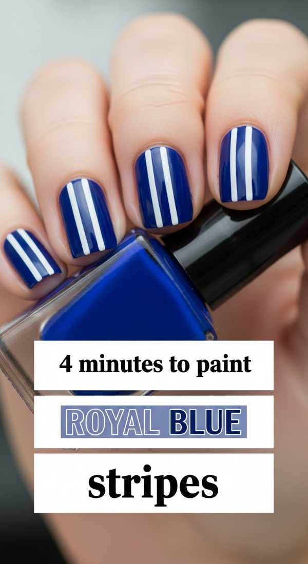 4 Minutes To Paint Royal Blue Stripes 69f4c31c6c6d7