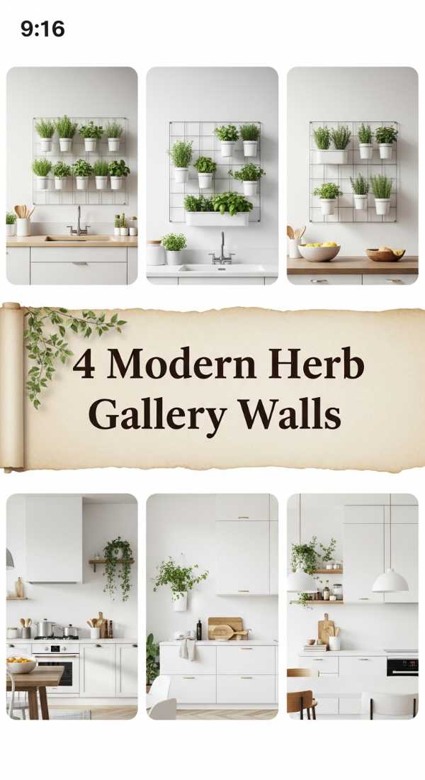 4 Modern Herb Gallery Walls 6a1b0c6228d66