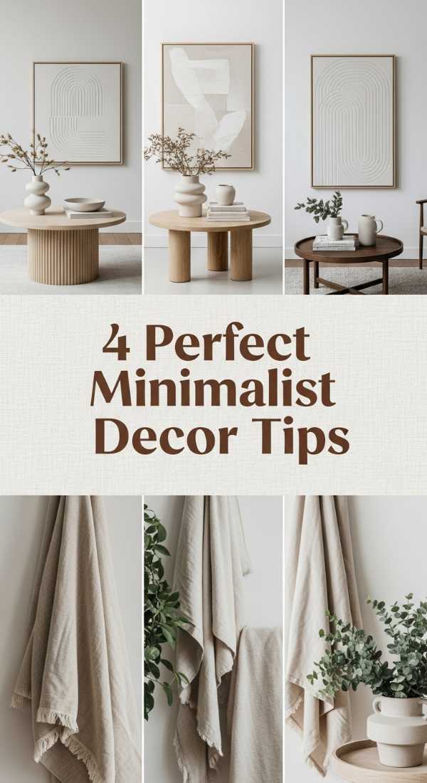 The Art of Cozy Minimalism: How to Create Your Dream Sanctuary 4 Perfect Minimalist Decor Tips 6a1b227ac1041
