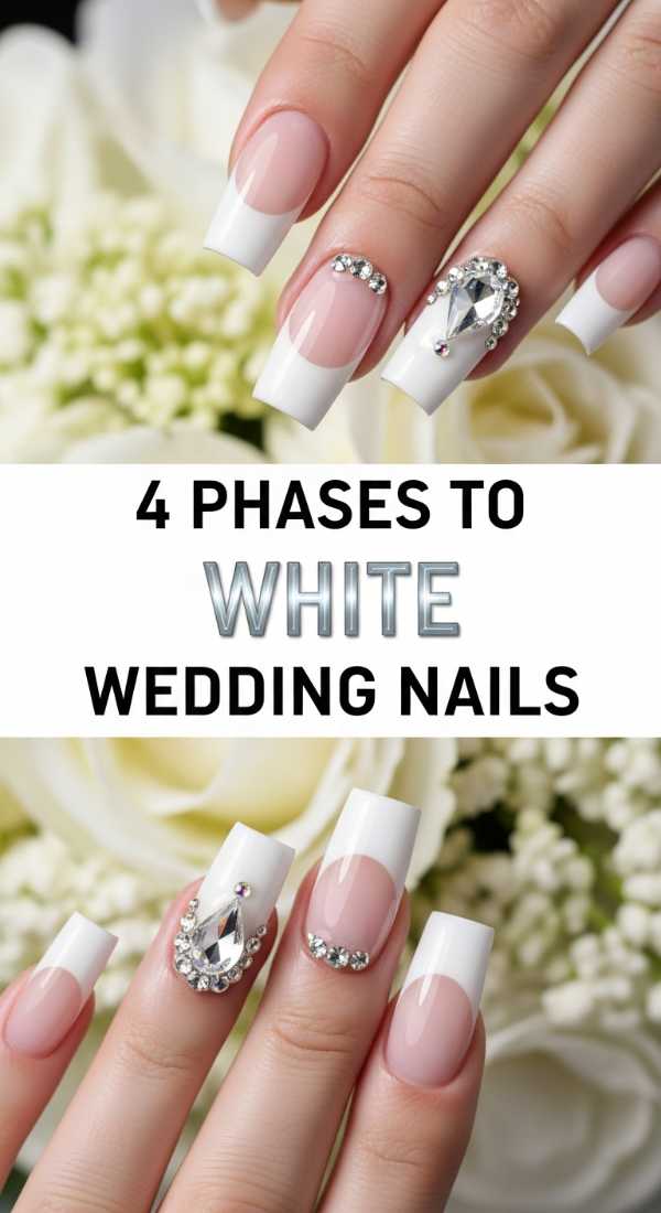 4 Phases To White Wedding Nails 69f876eb27d8f