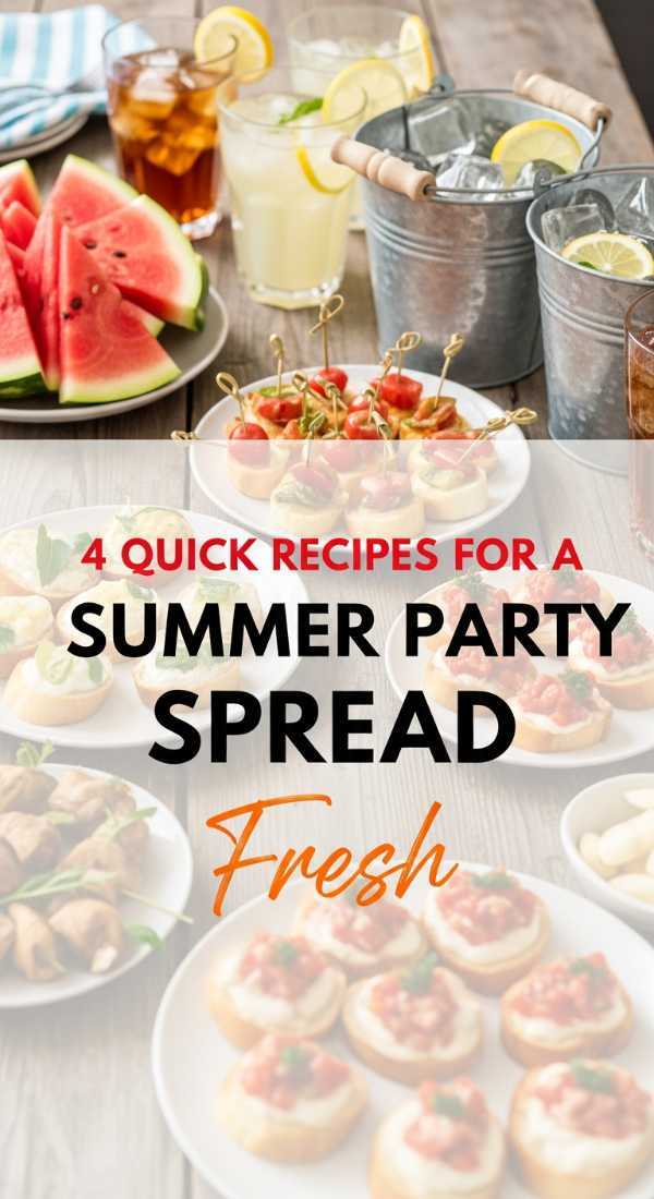 4 Quick Recipes For A Summer Party Spread 6a02130345dc4