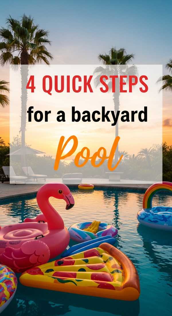 4 Quick Steps For A Backyard Pool Party 6a157c99306a6