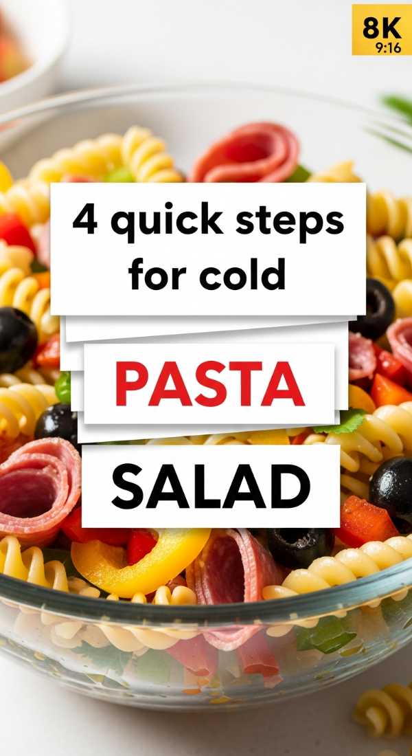 4 Quick Steps For Cold Pasta Salad 6a070382856ff