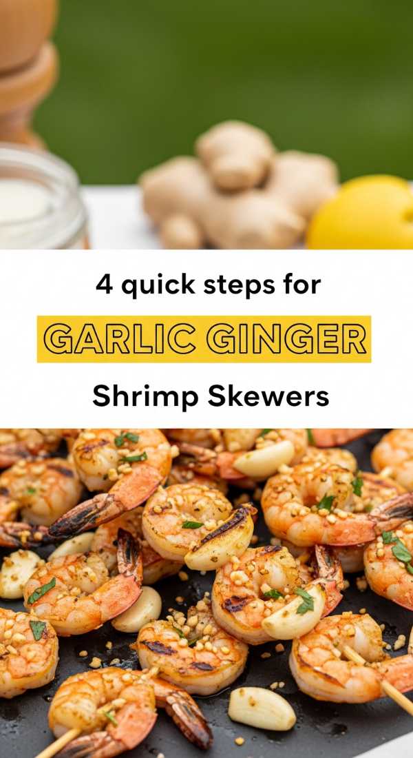 4 Quick Steps For Garlic Ginger Shrimp Skewers 69fd8aa95a315