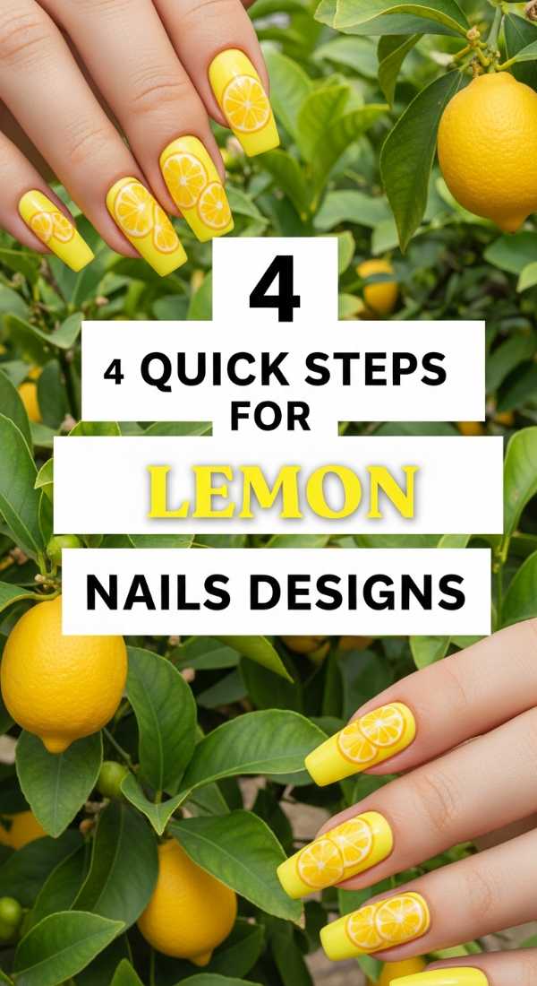 4 Quick Steps For Lemon Nails Designs 6a0598b1dc14e