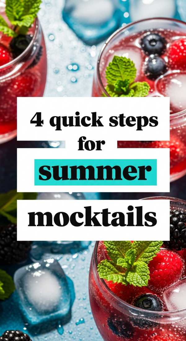4 Quick Steps For Summer Mocktails 6a070cf6502eb