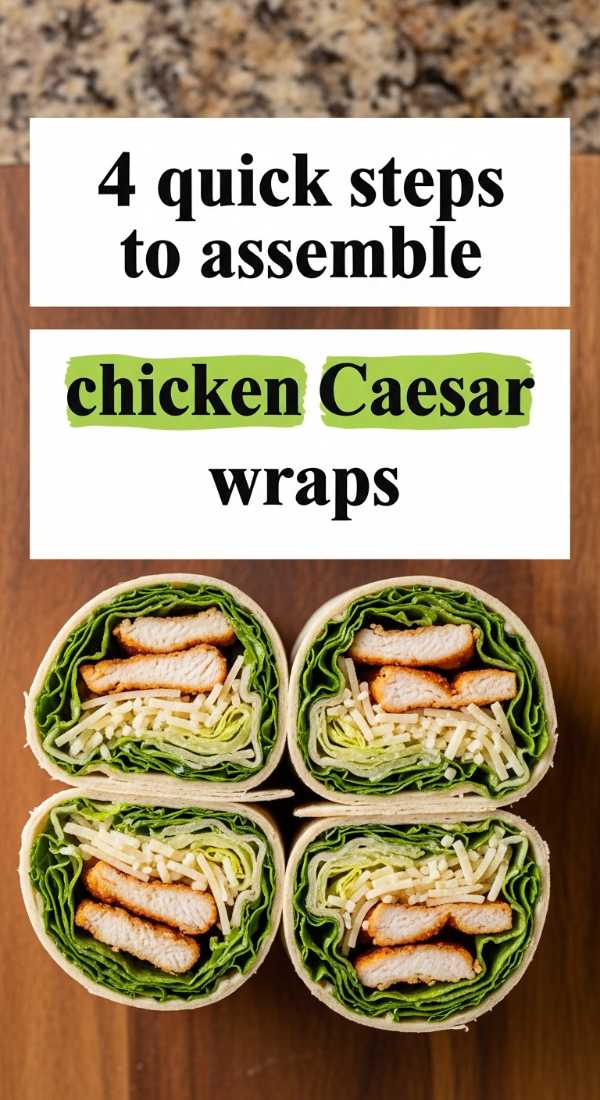 4 Quick Steps To Assemble Chicken Caesar Wraps 6a001612d8cc4