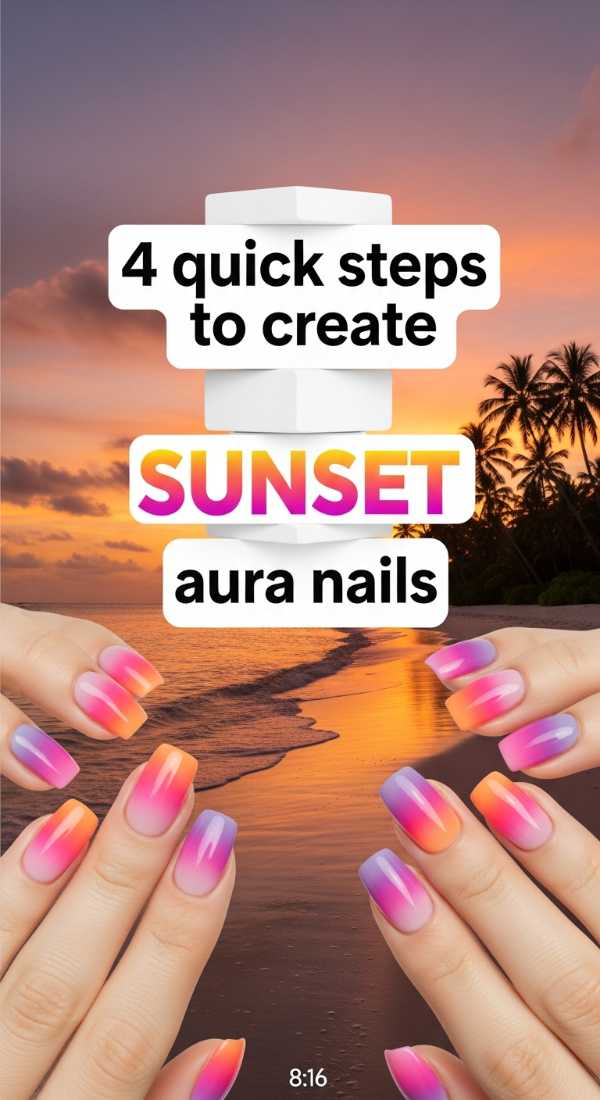 2026 Nail Goals: Next-Gen Inspiration and Step-by-Step Tutorials 4 Quick Steps To Create Sunset Aura Nails 6a05a13b38294