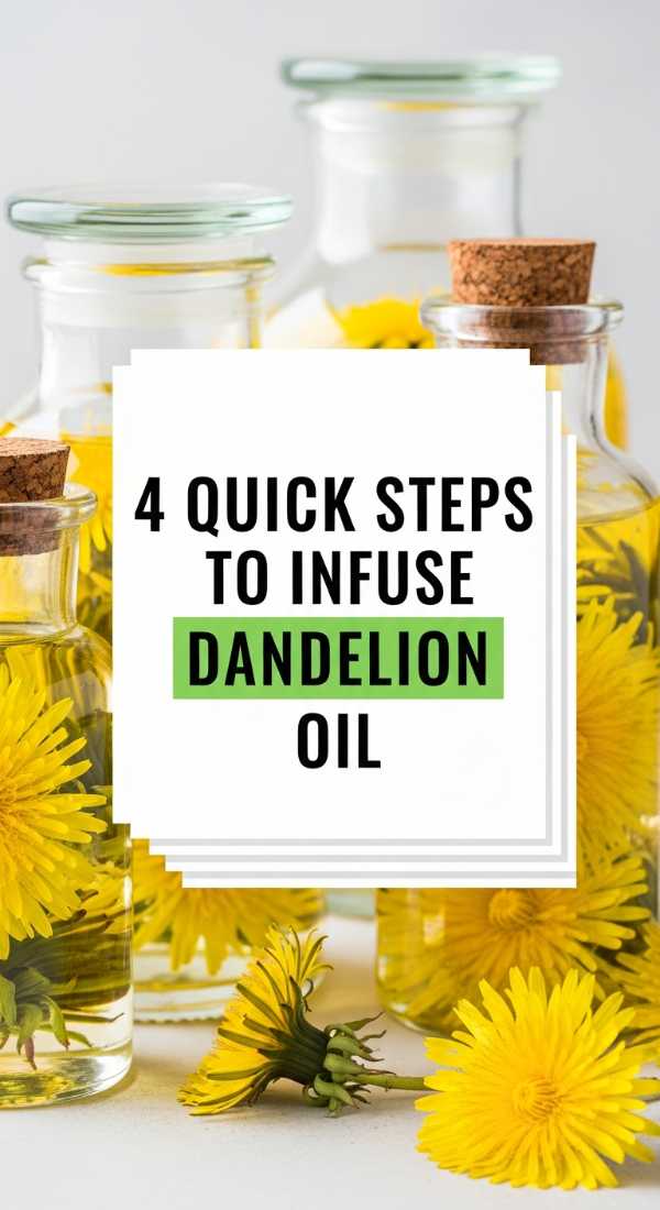 4 Quick Steps To Infuse Dandelion Oil 69fd88863a958