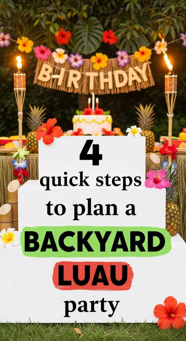 4 Quick Steps To Plan A Backyard Luau Party 6a0de74260a11
