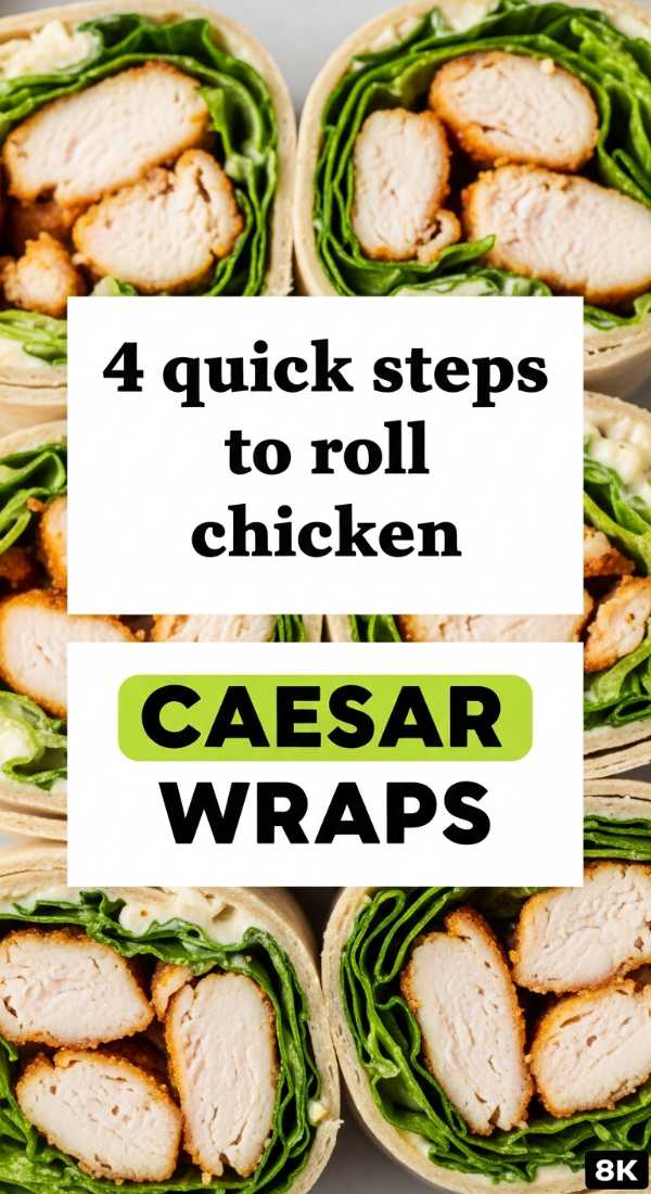 4 Quick Steps To Roll Chicken Caesar Wraps 6a0016164bd86