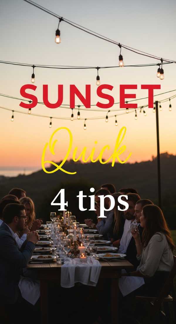 4 Quick Tips For A Sunset Backyard Party 6a057bc8b6f38