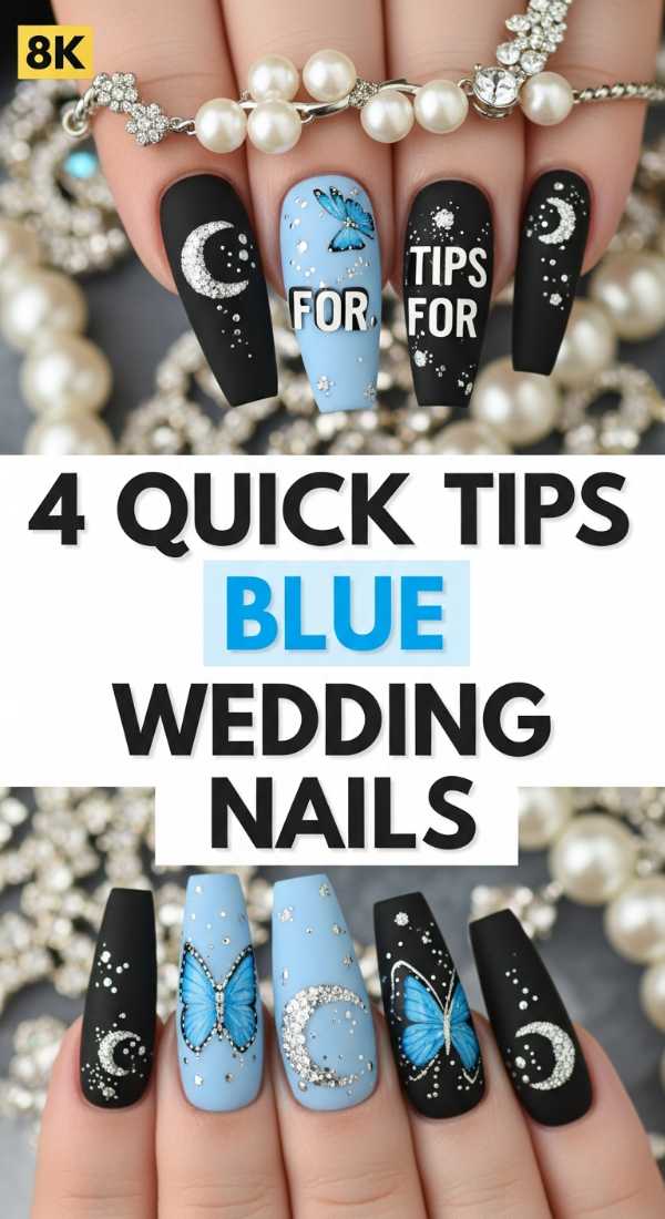 4 Quick Tips For Blue Wedding Nails 69f876ea320a1