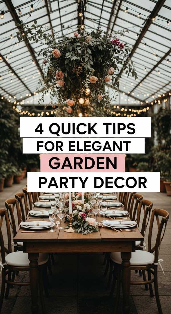 4 Quick Tips For Elegant Garden Party Decor 69f87154194c2