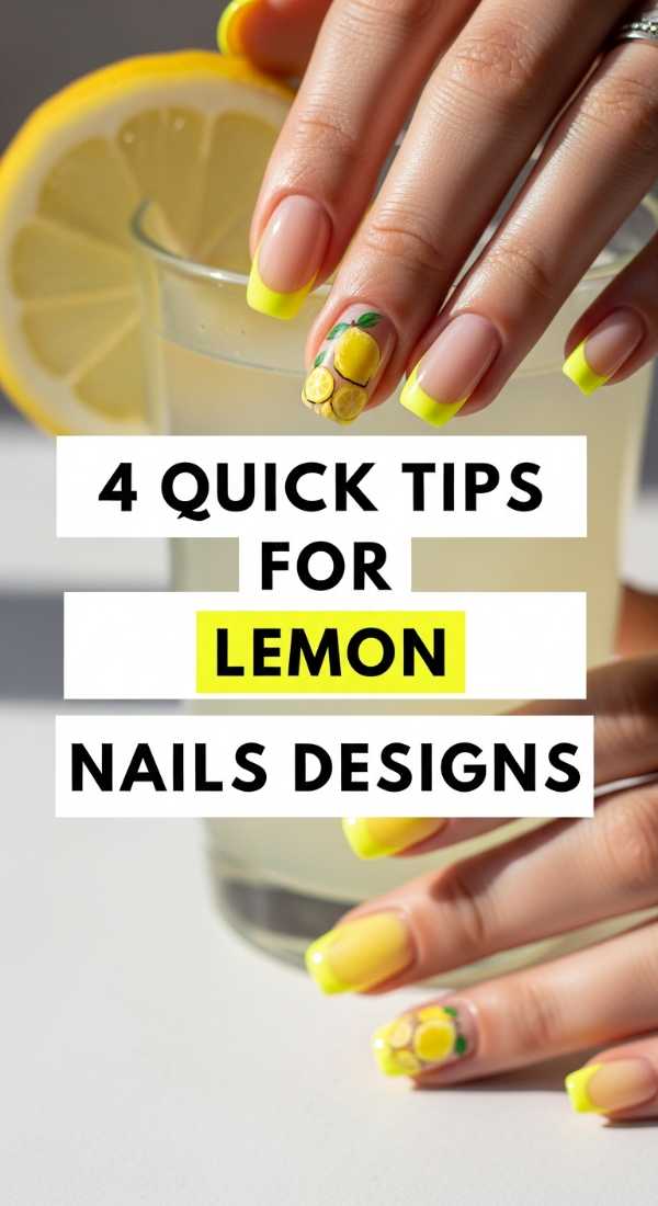 4 Quick Tips For Lemon Nails Designs 6a05a1438f977