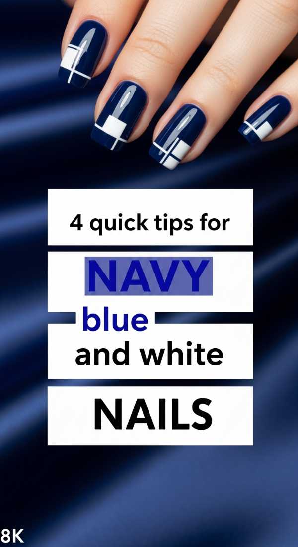 4 Quick Tips For Navy Blue And White Nails 69f4c325a556d