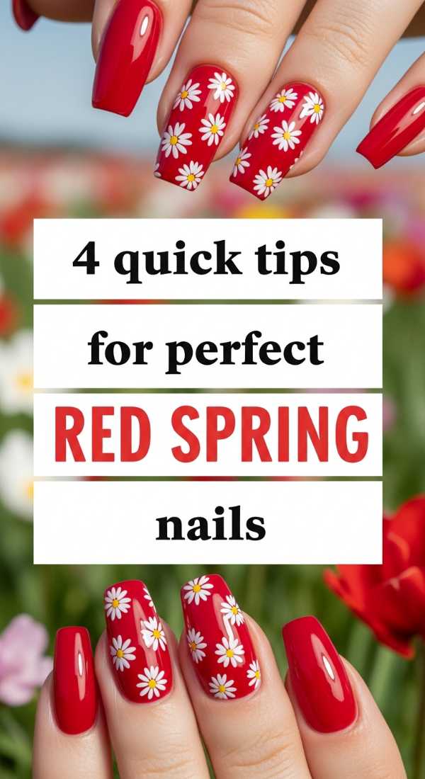 4 Quick Tips For Perfect Red Spring Nails 6a033130586cf