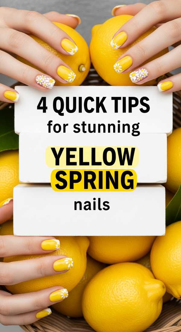 4 Quick Tips For Stunning Yellow Spring Nails 6a0597ce3385e
