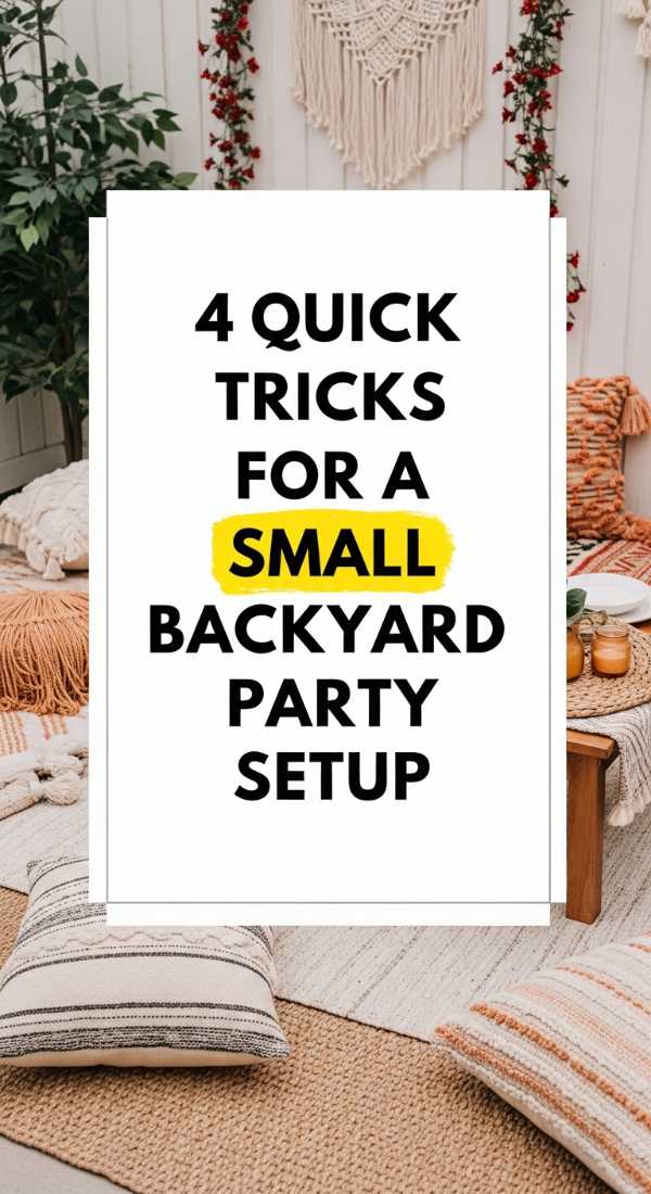 4 Quick Tricks For A Small Backyard Party Setup 6a021b1569418