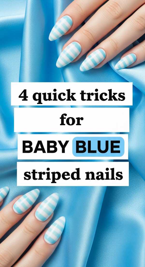 4 Quick Tricks For Baby Blue Striped Nails 69fc7f5a4954e
