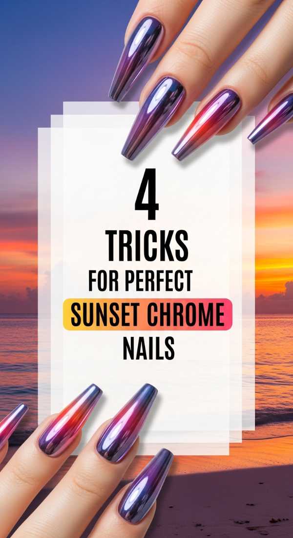 4 Quick Tricks For Perfect Sunset Chrome Nails 6a05a525554d4
