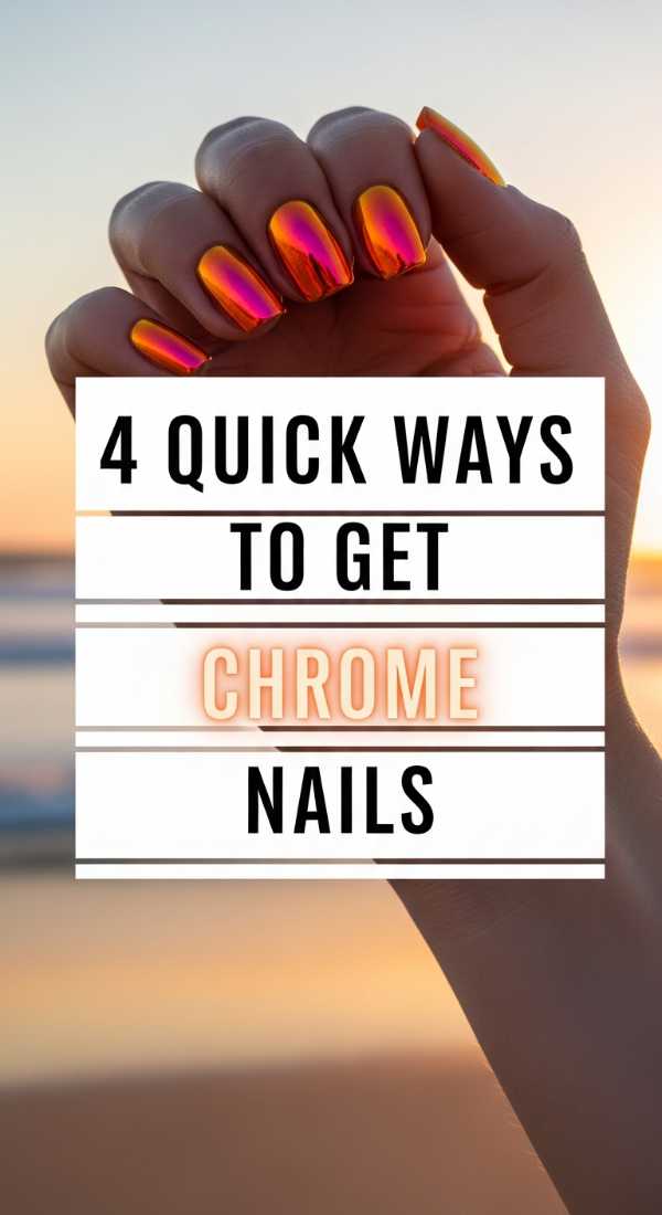 4 Quick Ways To Get Sunset Chrome Nails 6a05a50404178