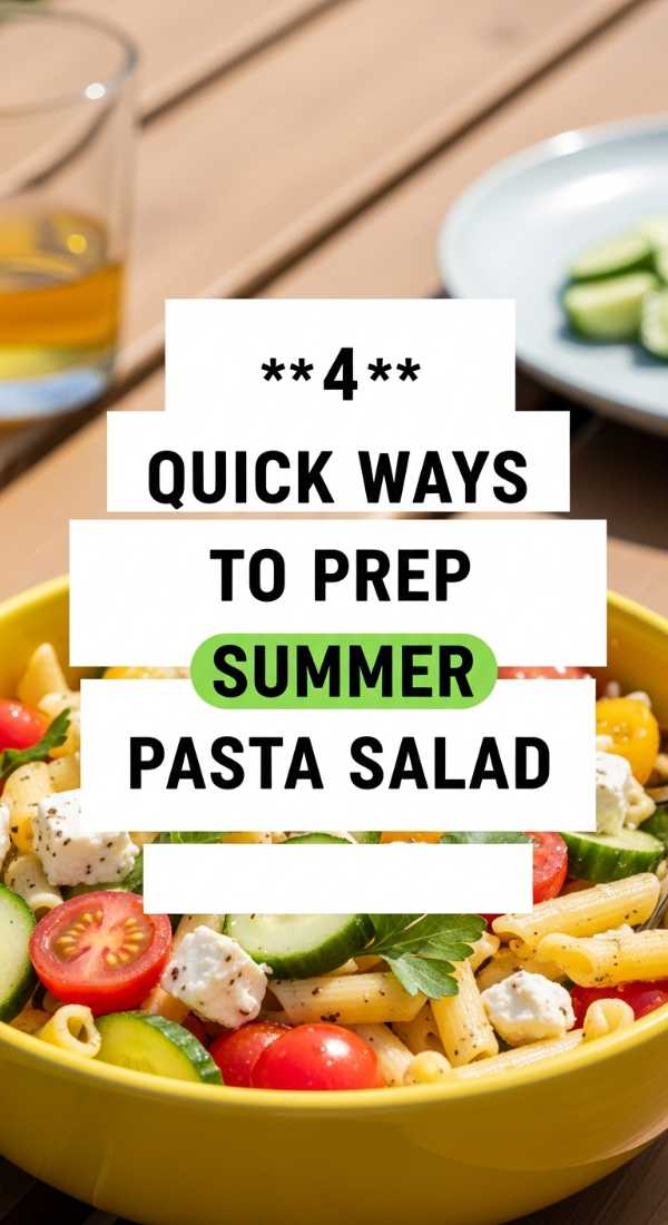 Sun-Drenched Flavors: Your Ultimate Handbook for Summer Entertaining 4 Quick Ways To Prep Summer Pasta Salad 6a109529ba628