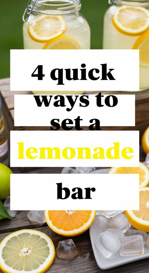 Beat the Heat: The Only Summer Cooking Guide You'll Ever Need 4 Quick Ways To Set A Lemonade Bar 6a070b6a69868