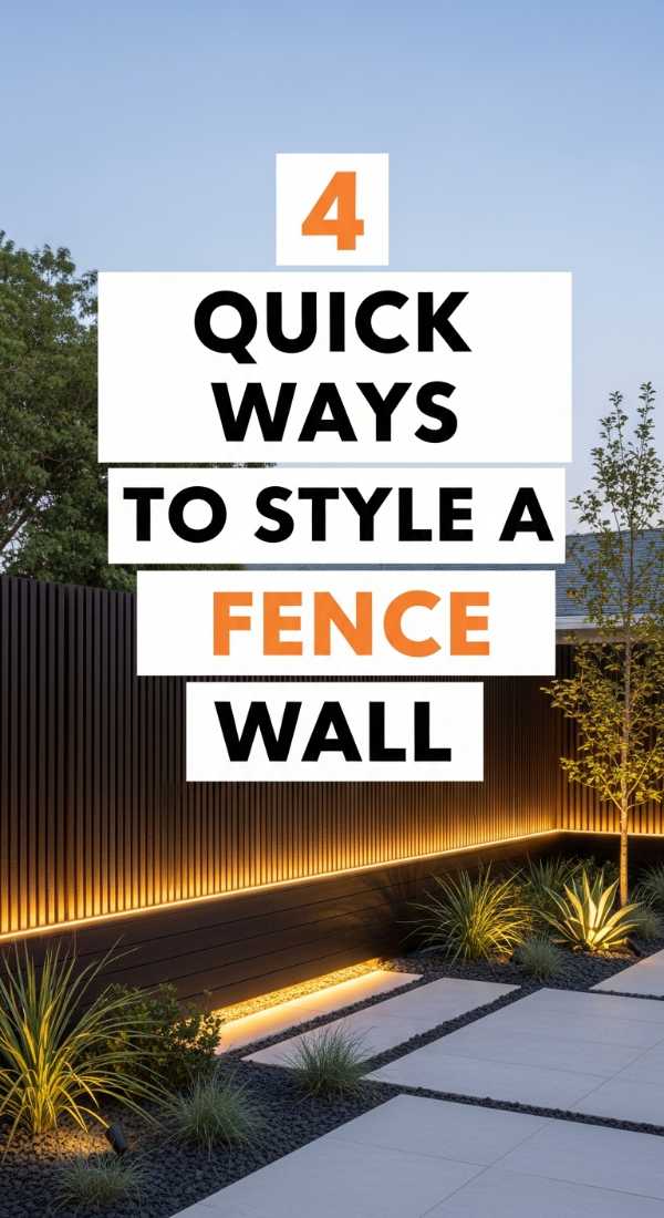 Modern Wall Design Masterclass: Transform Any Room Like a Pro 4 Quick Ways To Style A Fence Wall 69fb2235d3cd7