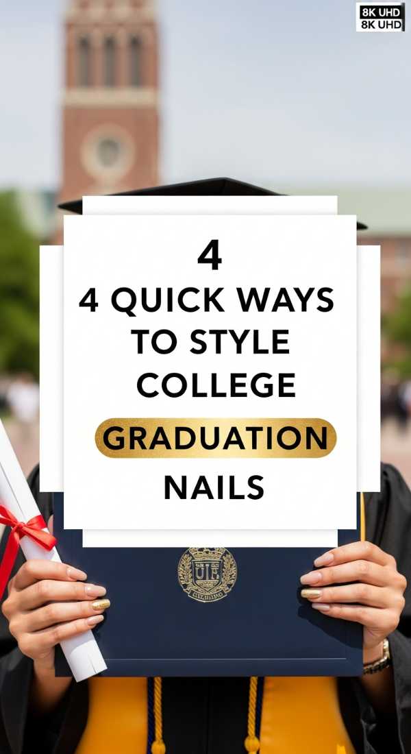 4 Quick Ways To Style College Graduation Nails 6a05a12a06513