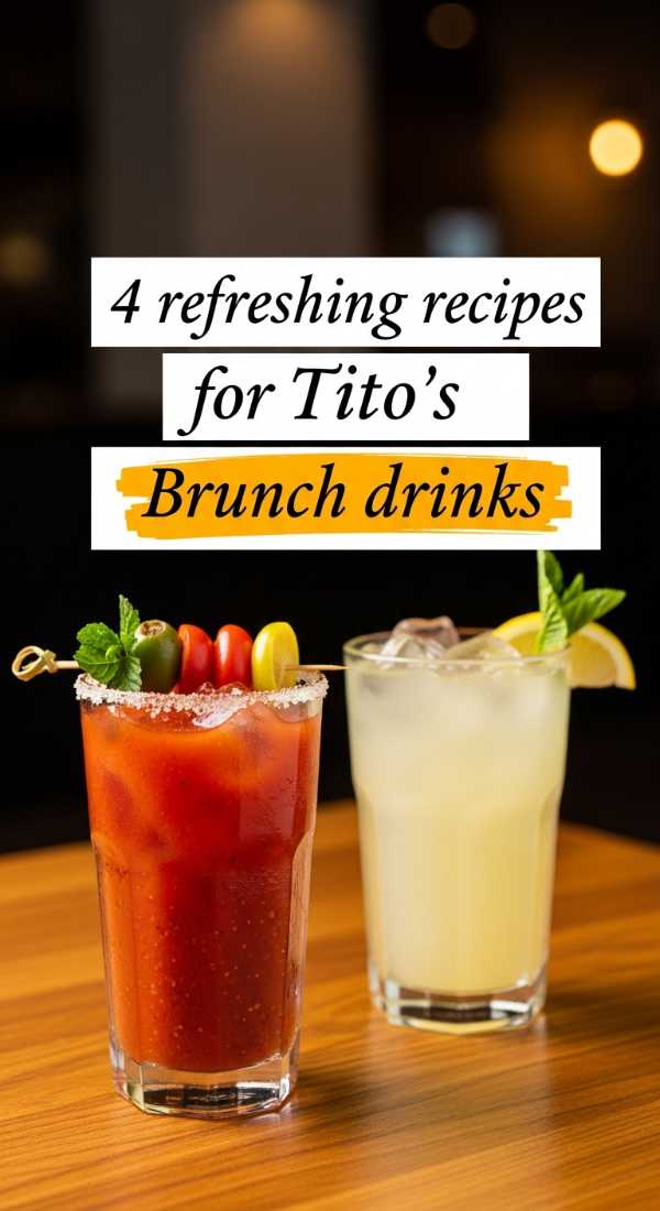 Vibrant Sips: Easy Summer Drink Recipes for Your Feed 4 Refreshing Recipes For Titos Brunch Drinks 6a142eb889f09