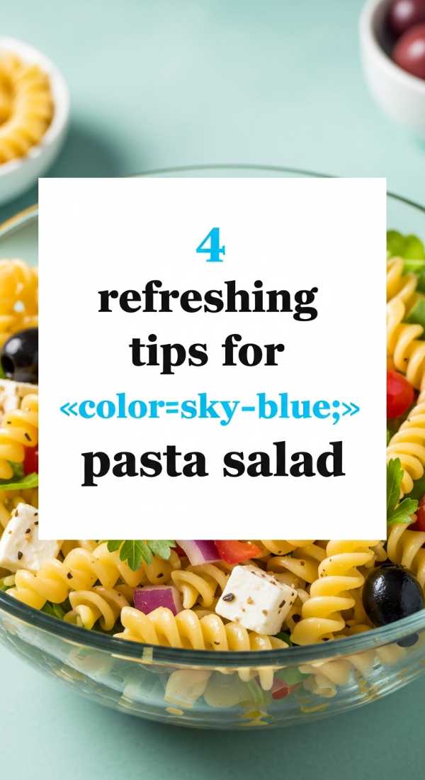 4 Refreshing Tips For Cold Pasta Salad 6a1098a77fbf4