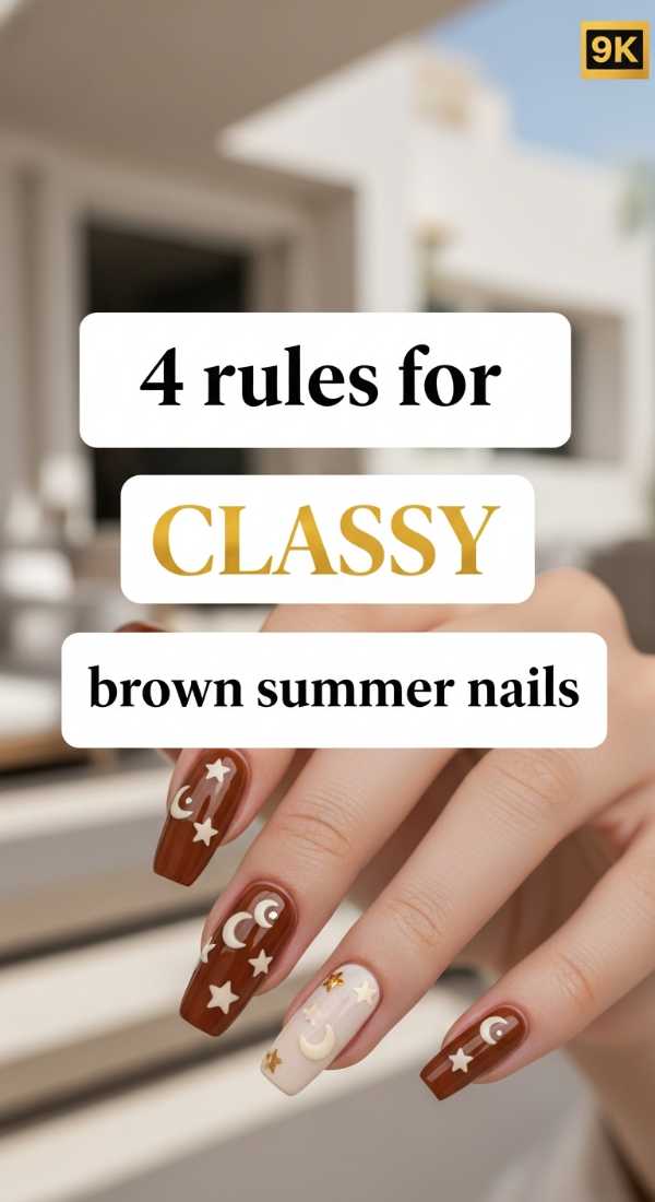 4 Rules For Classy Brown Summer Nails 6a031a229aeee
