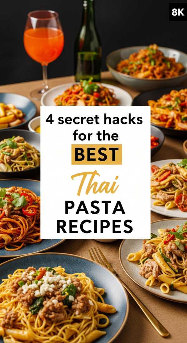 From Bangkok to Bologna: Irresistible Thai Fusion Pasta Masterpieces 4 Secret Hacks For The Best Thai Pasta Recipes 6a10a0a8a0486