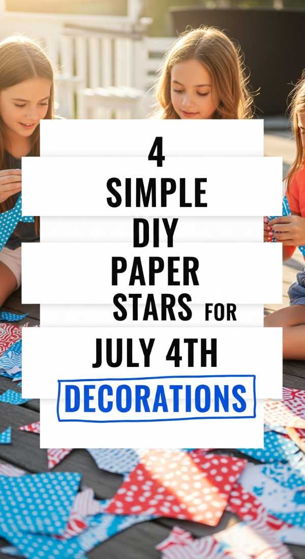 4 Simple Diy Paper Stars For July 4th Decorations 6a057da8035d9