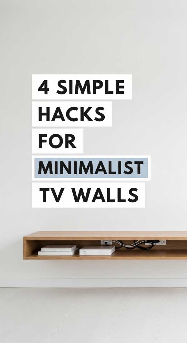 Modern Wall Design Masterclass: Transform Any Room Like a Pro 4 Simple Hacks For Minimalist Tv Walls 69fb22373b7ef