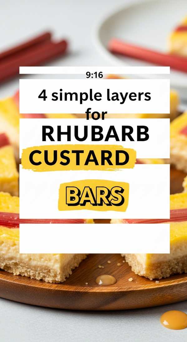 4 Simple Layers For Rhubarb Custard Bars 69f6f4beda92e