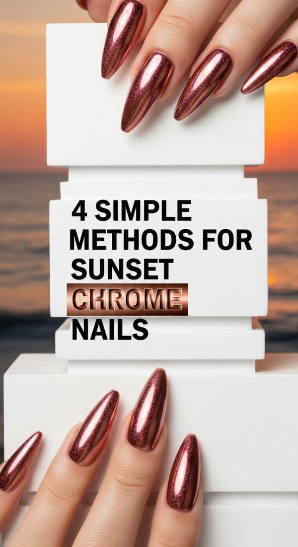 4 Simple Methods For Sunset Chrome Nails 6a059f763f2ae