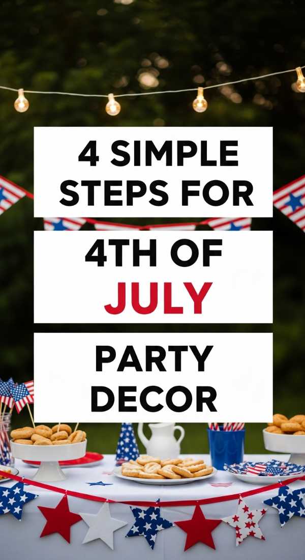 Stress-Free Celebration: DIY Hacks for Your Best Summer & Grad Party Ever 4 Simple Steps For 4th Of July Party Decor 6a0deee75a5df