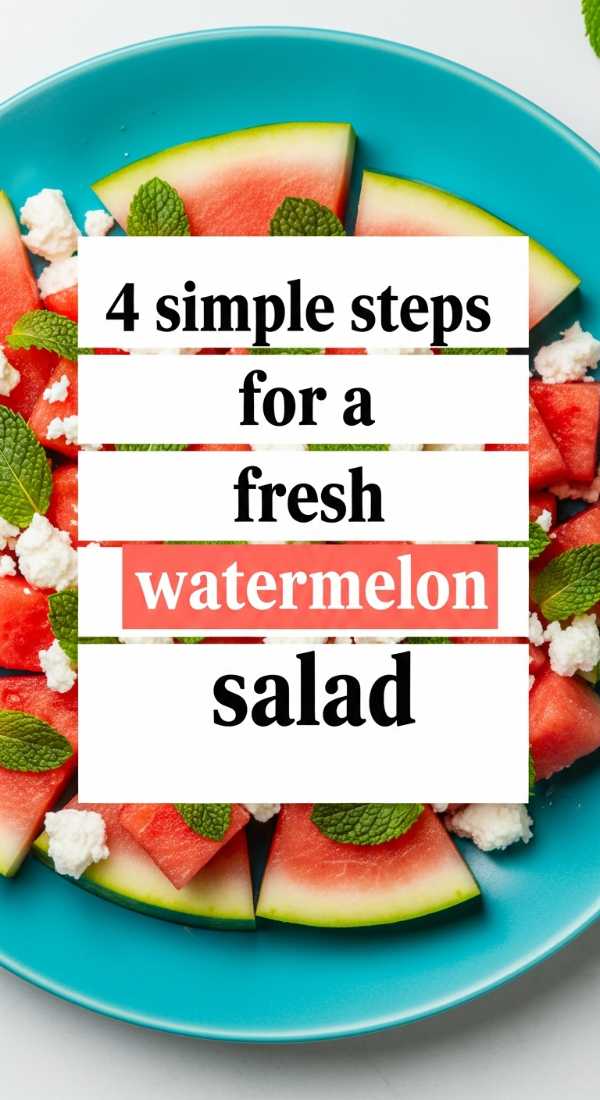 4 Simple Steps For A Fresh Watermelon Salad 6a070cdc1e7fc