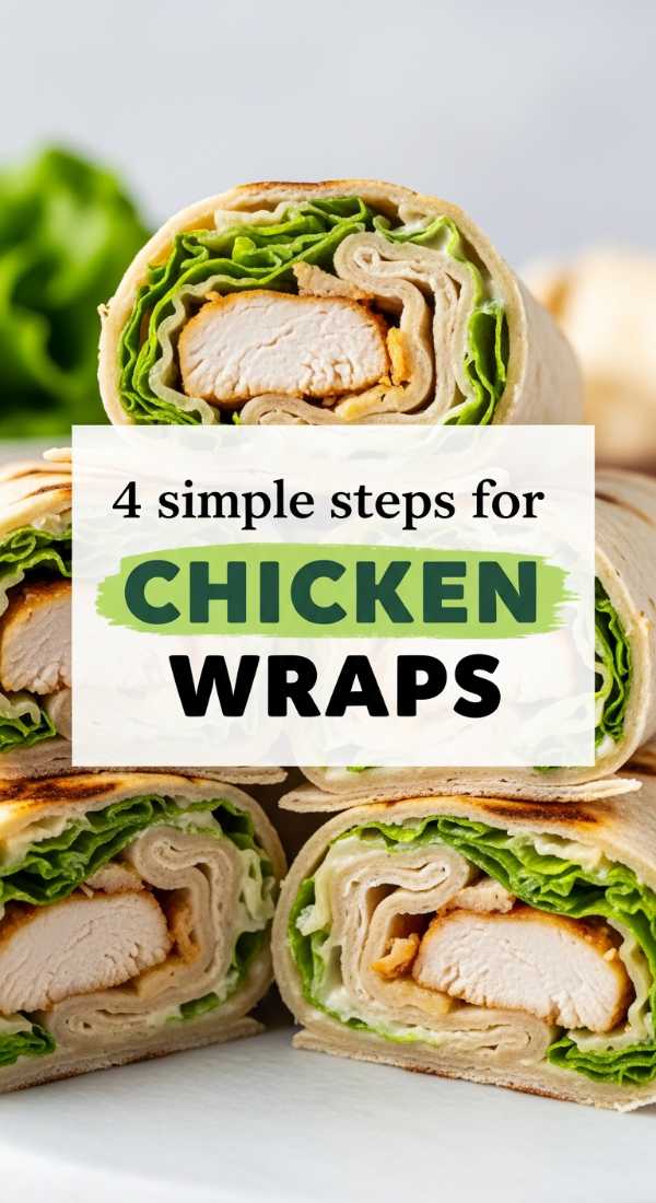 4 Simple Steps For Chicken Wraps 6a142b4170b61